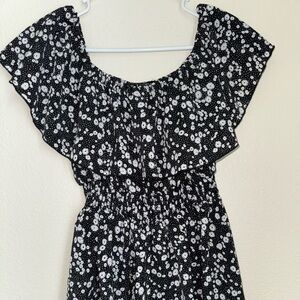 Off the Shoulder Floral Romper